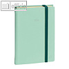 DAILY 21 PRESTIGE Terminkalender 13 x 21 cm, 1 Tag/1 Seite, SILK Wassergr?n