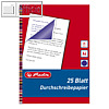 Herlitz Durchschreibpapier, DIN A4, 25 Blatt, 300002331
