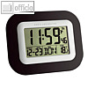 TFA Digitale Funkwanduhr, schwarz, 60.4503