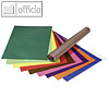 Transparentpapier, 500 x 700 mm, 42 g/qm, farbig sortiert, Rolle ? 100 B?gen