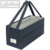 Aufbewahrungstasche mit Notebookfach, max. 8kg, 465 x 200 x 210 mm, Stoff, grau