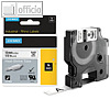 Dymo RHINO Hei?schrumpfschlauch schwarz/wei?, 9 mm x 1.5 m, Polyolefin, 18053