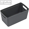 Aufbewahrungsbox 5 Liter, aus robustem PP, (B)323 x (T)183 x (H)107 mm anthrazit