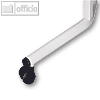 4er Rollen-Set f?r Moderationstafel ECO und CC, (?)4 cm, Kunststoff, schwarz