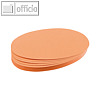 Franken Moderatorenkarten, Kreis, ? 9.5 cm, orange, 500 St?ck, UMZ 10 05