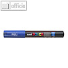 POSCA Pigmentmarker, dunkelblau, Rundspitze 0,7 - 1,0 mm, PC1MC BF