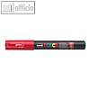 POSCA Pigmentmarker, rot, Rundspitze 0,7 - 1,0 mm, PC1MC R
