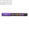 POSCA Pigmentmarker, violett, Rundspitze 0,7 - 1,0 mm, PC1MC VT