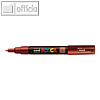 POSCA Pigmentmarker, weinrot, Rundspitze 0,7 - 1,0 mm, PC1MC LV
