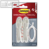 3M Kabelb?ndler, Tragkraft: 900 g, Set mit 2 Kabelhaltern, 17304FGN