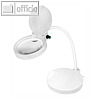 Logilink Led Lupenleuchte 6.800 K, 400 Lm, dimmbar, Schwanenhals