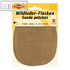 KLEIBER Wildleder-Aufn?hflecken, 100 x 125 mm, dunkelbraun, 2 St?ck, 85506