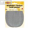 KLEIBER Wildleder-Aufn?hflecken, 100 x 125 mm, grau, 2 St?ck, 85502