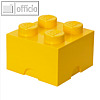 Lego Aufbewahrungsstein Storage Brick 4 gelb