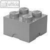 Lego Aufbewahrungsstein Storage Brick 4 grau