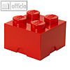 Lego Aufbewahrungsstein Storage Brick 4 rot
