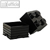 Lego Aufbewahrungsstein Storage Brick 4 schwarz
