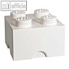 Lego Aufbewahrungsstein Storage Brick 4 weiß