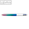 BIC 4-Farben-Kugelschreiber GRADIENT, schwarz / blau / gr?n / rot, 511034