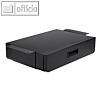 Unterbau-Schreibtischschublade, bis 5kg, 542 x 312 - 567 x 108 mm, schwarz