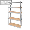 Schwerlastregal, 5 Ebenen, 10 B?den, 900x300x1.800 mm, 2er Pack, M99510