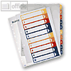 LEITZ PC-beschriftbare Register 1-10, DIN A4, PP, transparent, 1293-00-00
