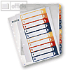 PC-beschriftbare Register 1-12, DIN A4, PP, transparent, 12940000, 1294-00-00