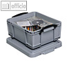Really Useful Box Aufbewahrungsbox - 18 Liter, 480 x 390 x 200 mm, silber, 18S