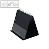 Veloflex Tischflipchart, DIN A4 quer, 4 Ringe ? 20 mm, PVC, schwarz, 4101080