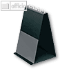 Veloflex Tischflipchart, DIN A4 hoch, 4 Ringe ? 20 mm, PVC, schwarz, 4102 080