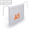 Durable Drahtb?geltasche A5 quer PP transparent 50 St?ck, 118419