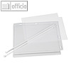 Plakat-/Aushangtasche DIN A5, wasserdicht, Kabelbinder, transparent, 5 St.