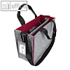 Business "Desk Sharing Bag", Filz, 360x150x280 mm, 15 kg, hellgrau / dunkelrot