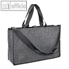Filztasche "Desk Sharing Bag", Filz, 500 x 150 x 280 mm, max. 15 kg, dunkelgrau
