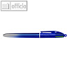 Vierfarb-Kugelschreiber "Smooth Gradient", Strichst.: 0.32 mm, blau/silber