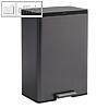 Tretabfalleimer Elite Dual Stream, 60 L, 2 F?cher, 600 x 431 x 727 mm, anthrazit