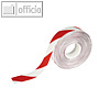 Durable Bodenmarkierungsband DURALINE - 50 mm x 30 m, rot/wei?, 1021132
