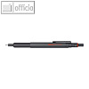 Feinminenstift 600, Strichst?rke 0.5 mm, Metall, Schaftfarbe steingrau, 2204409