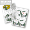 Durable CD-H?lle DIN A4, f?r 4 CDs/DVDs, transparent, 5 St?ck, 5222-19