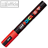 POSCA Pigmentmarker PC-5M, Rundspitze 1.8 - 2.5 mm, rot, 182521