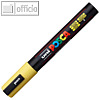 POSCA Pigmentmarker PC-5M, Rundspitze 1.8 - 2.5 mm, gelb, 182507