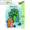 Tonpapierblock, A3, 130 g/m?, 10-fach farbig sortiert, Block mit 10 Blatt, 603