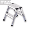 Hailo Alu-Klapptritt Profistep, 2 x 2-stufig, 46 cm H?he, 1.8 kg, 4442-701