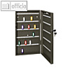 officio Schl?sselschrank mit 68 Haken, 300 x 390 x 60 mm, Stahl, lichtgrau, 894