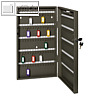officio Schl?sselschrank mit 200 Haken, 270 x 680 x 52 mm, lichtgrau, 89733