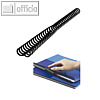 Binder?cken ClickBind + Zipper, A4, 34 Ringe, ? 8 mm, schwarz, 50 St?ck, 388019E