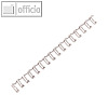 GBC Drahtbinder?cken WireBind, 34 Ringe, ? 8 mm, silber, 100 St?ck, RG810597