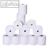 Kassenrolle, 76 x 80 x 12 mm/60 m, 1-fach, 60g/qm, recycling wei?, 5 Rollen
