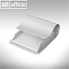 officio Zettelbox aus eloxiertem Aluminium, 10 x 10 cm
