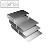 officio Papierablage DIN A4, aus eloxiertem Aluminium, 420 x 240 x 160 mm